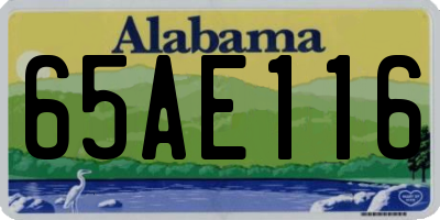 AL license plate 65AE116