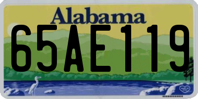 AL license plate 65AE119