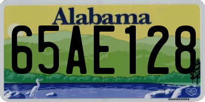 AL license plate 65AE128