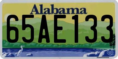 AL license plate 65AE133