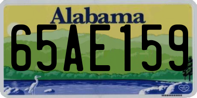 AL license plate 65AE159