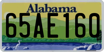 AL license plate 65AE160