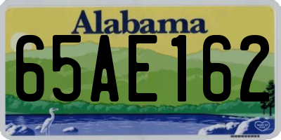 AL license plate 65AE162