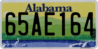 AL license plate 65AE164