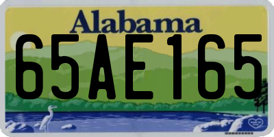 AL license plate 65AE165