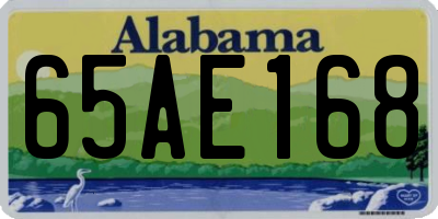AL license plate 65AE168