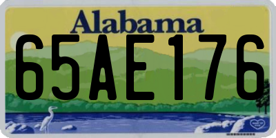 AL license plate 65AE176