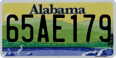 AL license plate 65AE179