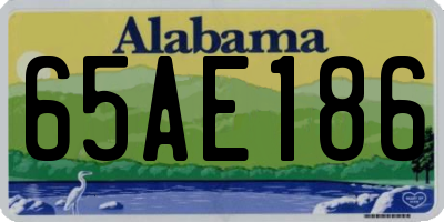 AL license plate 65AE186