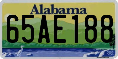 AL license plate 65AE188