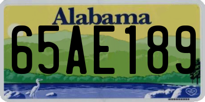 AL license plate 65AE189