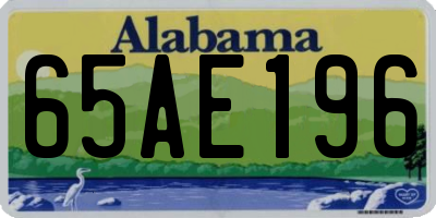 AL license plate 65AE196