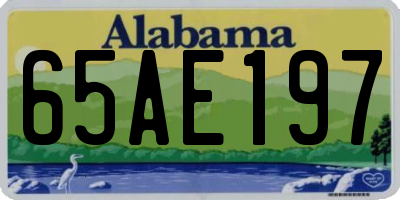 AL license plate 65AE197