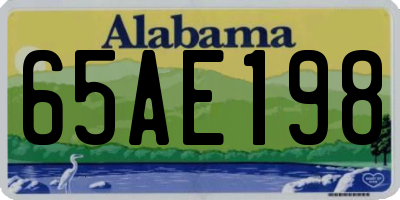 AL license plate 65AE198