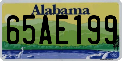 AL license plate 65AE199