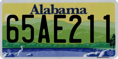 AL license plate 65AE211