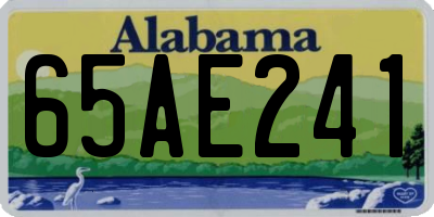 AL license plate 65AE241