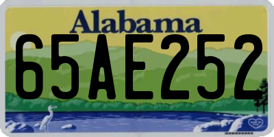 AL license plate 65AE252