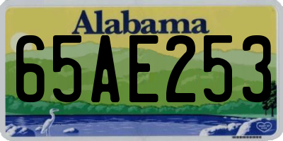 AL license plate 65AE253