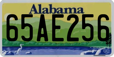AL license plate 65AE256