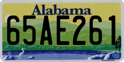 AL license plate 65AE261