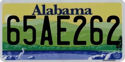 AL license plate 65AE262