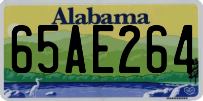 AL license plate 65AE264