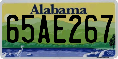 AL license plate 65AE267