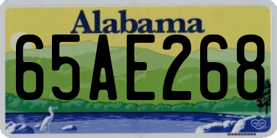 AL license plate 65AE268