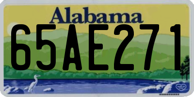 AL license plate 65AE271