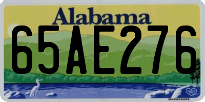 AL license plate 65AE276