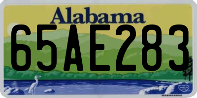 AL license plate 65AE283
