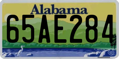 AL license plate 65AE284