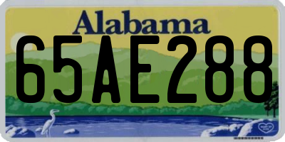 AL license plate 65AE288