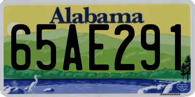 AL license plate 65AE291