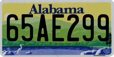 AL license plate 65AE299