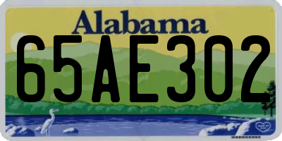 AL license plate 65AE302