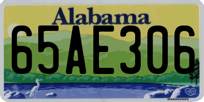 AL license plate 65AE306