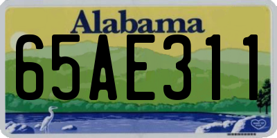 AL license plate 65AE311