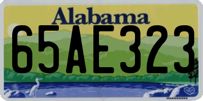 AL license plate 65AE323