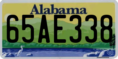 AL license plate 65AE338