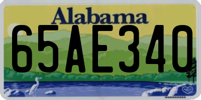 AL license plate 65AE340