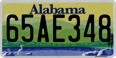 AL license plate 65AE348