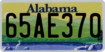 AL license plate 65AE370
