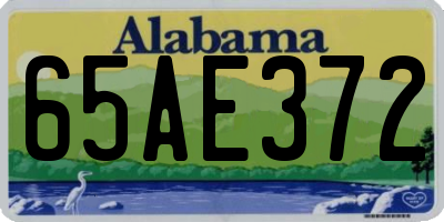 AL license plate 65AE372