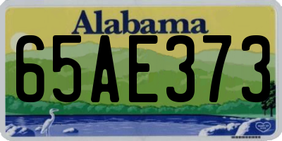 AL license plate 65AE373