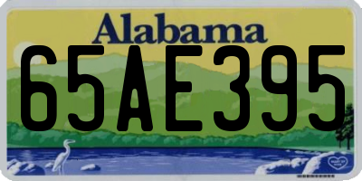 AL license plate 65AE395