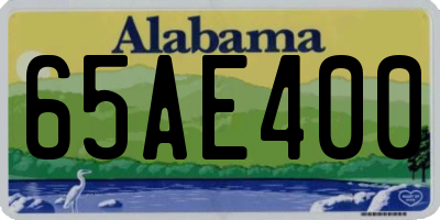 AL license plate 65AE400