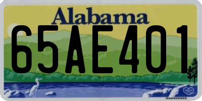 AL license plate 65AE401