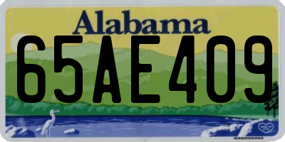 AL license plate 65AE409